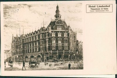 Ansichtskarte Hotel Lindenhof Theunissen Klein abgest. Dortmund (9909)