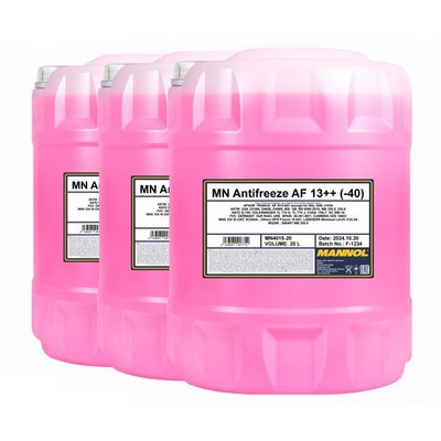 MANNOL AF13++ -40°C  AntifreezeKühlerfrostschutz Ready-Mix, 3x20 Liter