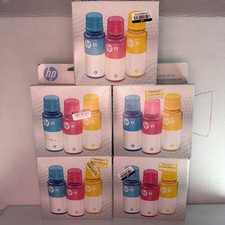Genuine HP 31 3-Pack Cyan, Magenta, Yellow Ink Bottles 9C228AN Lot Of 5