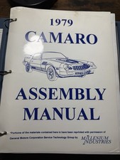 1979 Chevrolet Camaro Factory Assembly Manual Reprint Z28 RS Binder