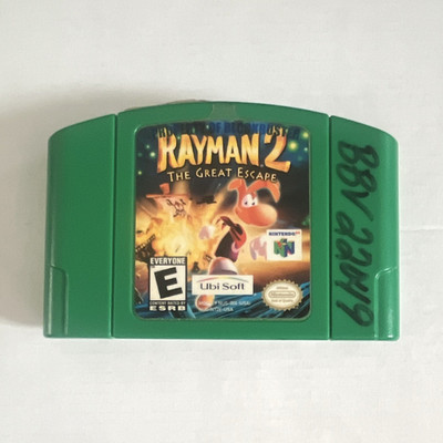 Rayman 2: The Great Escape Nintendo 64 with Blockbuster Sticker.