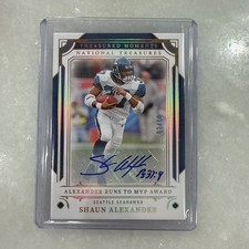 2025 Panini National Treasures Shaun Alexander Treasured Moments Gold Auto /10