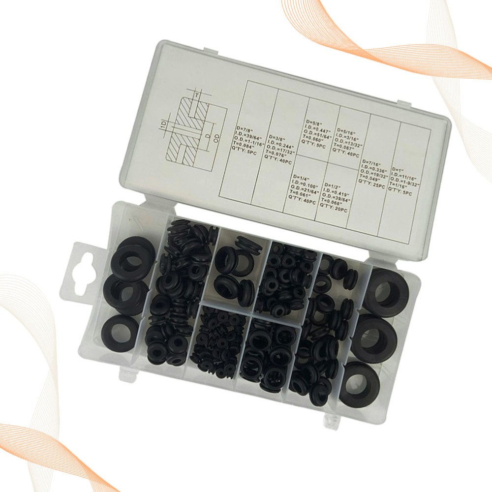 180-Piece AC Compressor Seal Kit with Guard Coil and Gasket Rings for Air Conditioning Repair