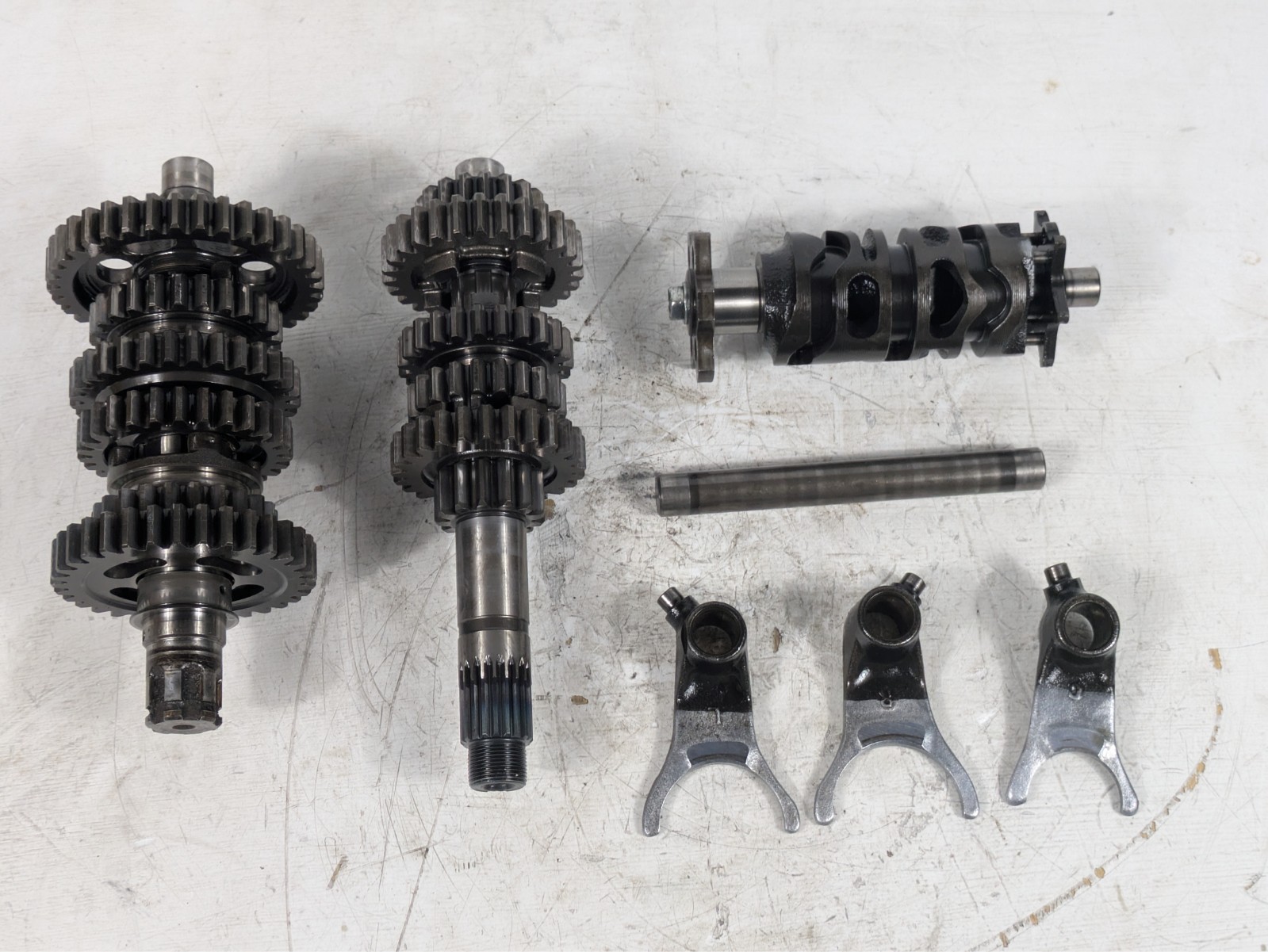 1988 Honda XR250 XR250R Trans Transmission Gears Shift Drum Cam Forks