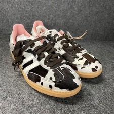 ADIDAS Samba OG Cow Print Sneaker Women's Size US 7 Brown/White JR1256