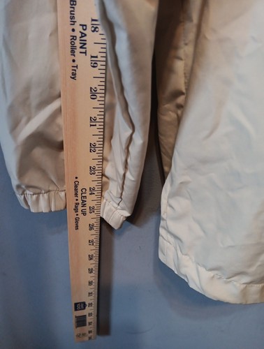 Tasso Elba Stow Away Golf Jacket Windbreaker Mens L Tan Pockets Full Zip - Picture 7 of 12