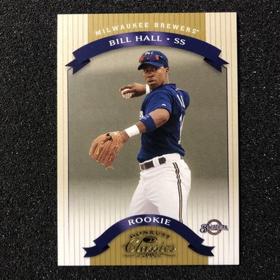 2002 Donruss Classics Bill Hall RC Rookie Card #128 /1500 Brewers