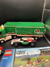 LEGO City #60025  Grand Prix Truck 99% Complete, racing, W/Manual Read Desc