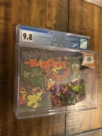 N64 NINTENDO 64 BANJO KAZOOIE CIB 1ST FIRST PRINT CGC 9.8 LEFT PACK PSA WATA VGA