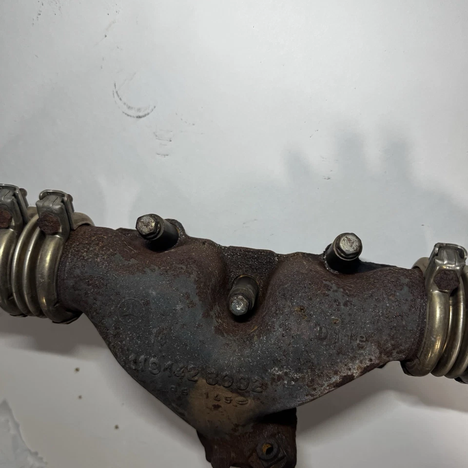 Colector de escape lateral izquierdo OEM 1192428002 92-98 MERCEDES R129 SL500 V8 Foto 4 de 4