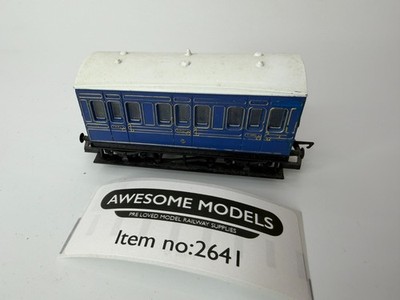 HORNBY SPUR OO KALEDONISCHE BLAUE VIERRÄDRIGE REISEBUSSE GEBRAUCHT OHNE BOX