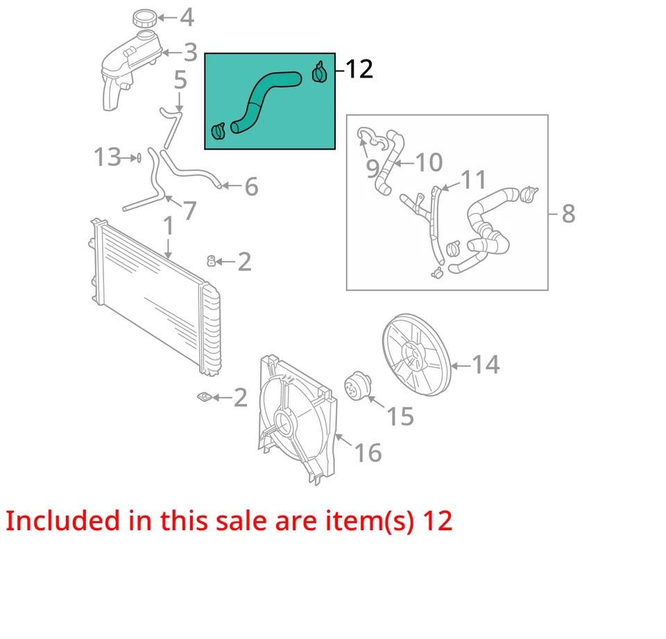 Chevrolet Pontiac Cavalier 2002-2005 Sunfire manguera rueda INL 22661206 - NUEVO OEM Foto 2 de 3