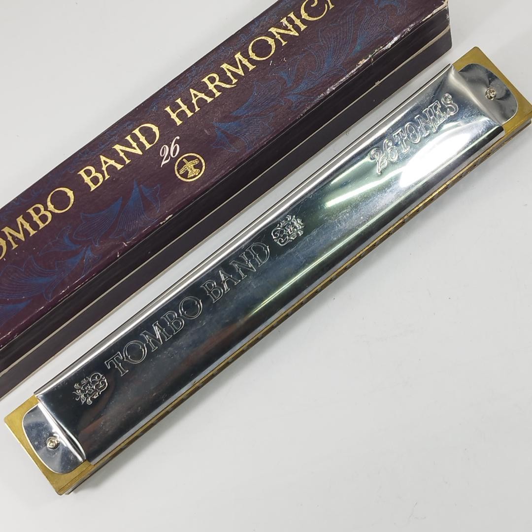 Tombo Band Harmonica 26 Holes Used Musical Wind Instrument