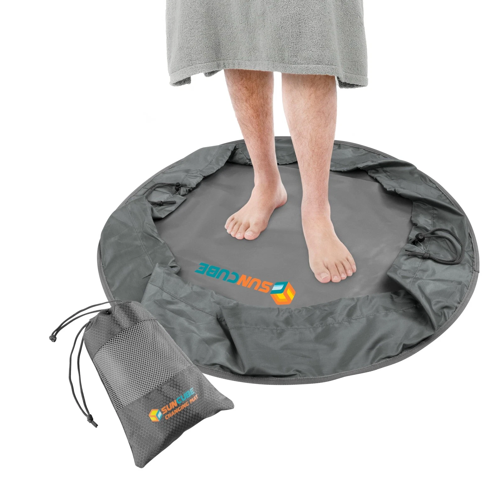 Wetsuit Changing Mat & Waterproof Surf Bag – Drawstring Dry Bag for Surfing, ...