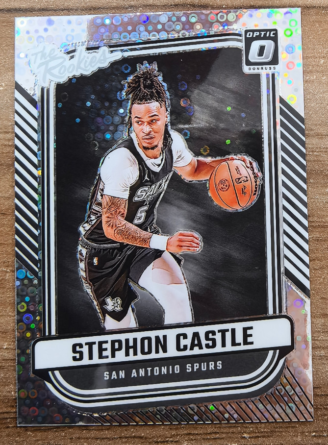 Stephon Castle 2024-25 Panini Donruss Optic Silver Disco The Rookies RC #4
