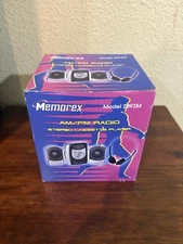 Memorex 2093 New In Box AM/FM Radio Cassette Player With Speakers And Headphone