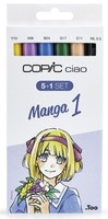 Copic Marker Ciao, 5+1 Set 'Manga 1'