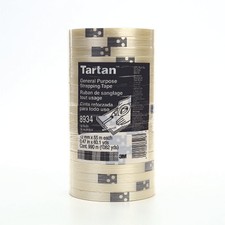 Tartan  Filament Tape 8934, 24 mm x 55 m, 4 mil, Clear 3M  Tartan  7000028887