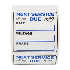 250 Sheets 2x2 Inches Maintenance Reminder Stickers Oil Change Reminder Stickers