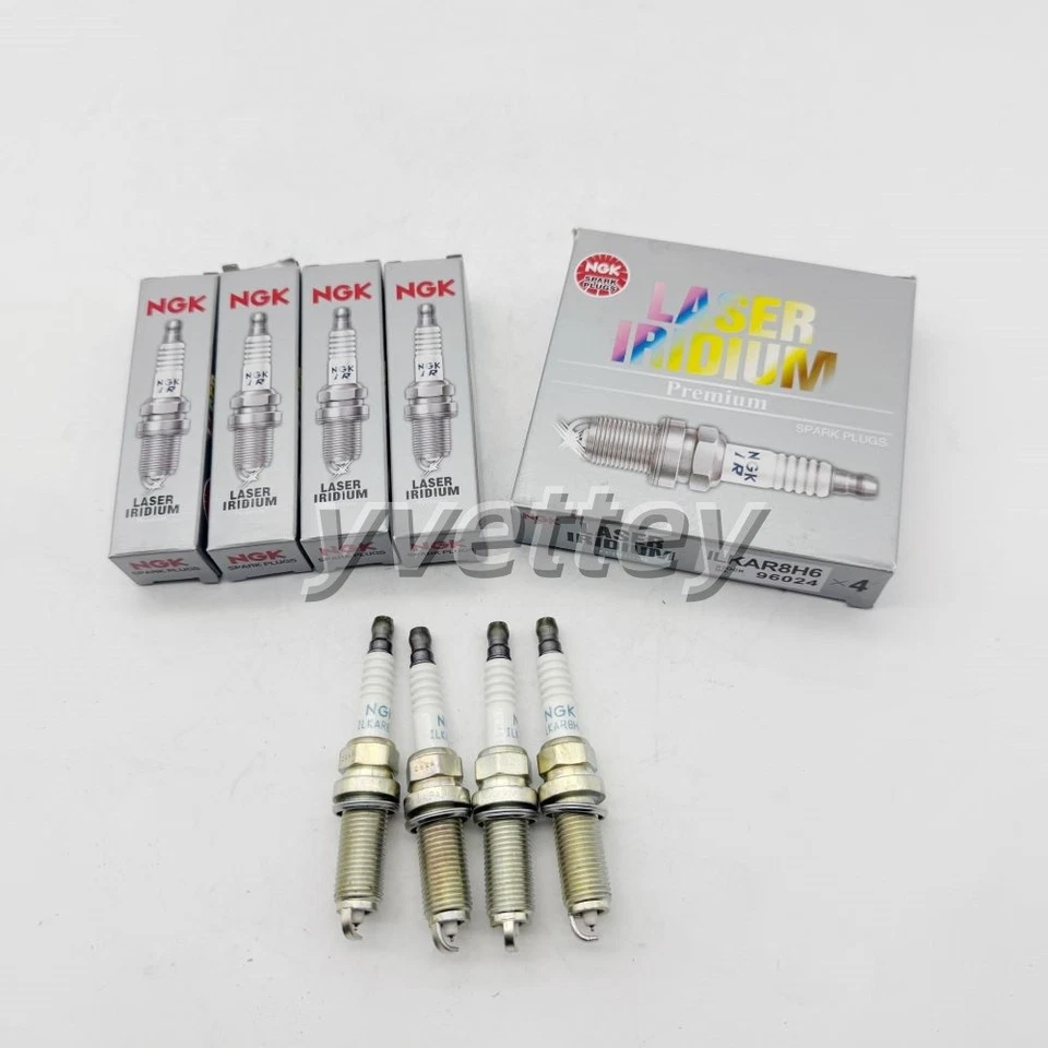 4x NGK 96024 Laser Iridium Spark Plug ILKAR8H6 For Subaru Forester and WRX OEM - Изображение 2 из 4