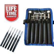 Parallel Pin Punch Drift Kit Bluespot 6Pc 2.5mm-10mm - Lifetime Warranty + Roll