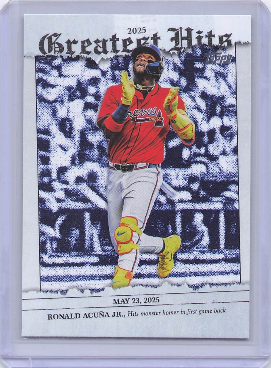 2026 Topps #GH-19 Ronald Acuña Jr. 2025 Greatest Hits