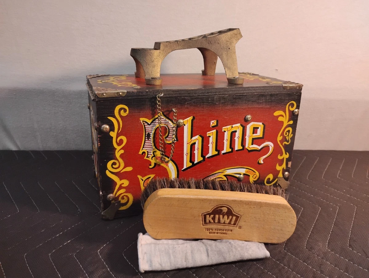 Kiwi Wooden Vintage Shoe Shoe Shine Boxes for sale | eBay