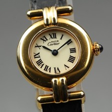 Orologio da donna vintage Cartier Must Colisee 590002 Vermeil quarzo romano dal GIAPPONE