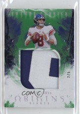 2020 Panini Origins Future Fabrics Green 2/5 Daniel Jones #7 4f5