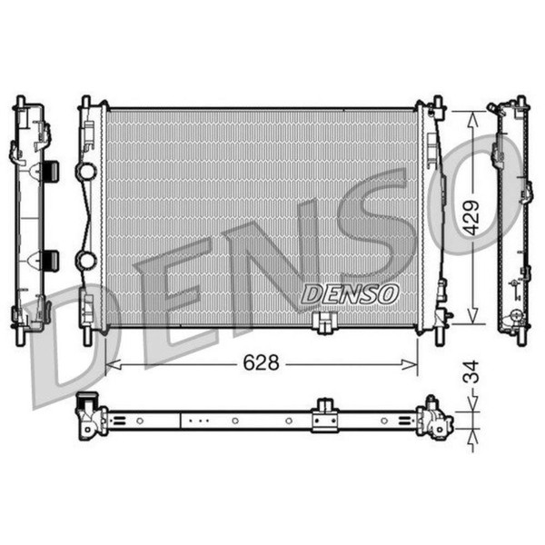 Denso WasserküHler MotorküHler Alu FüR Nissan Qashqai +2 I J10 JJ10 2.0 Dci Awd-image