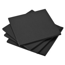Black EVA Foam Sheets 10 x 10 Inch 10mm Thickness for Crafts DIY Projects 4 Pcs