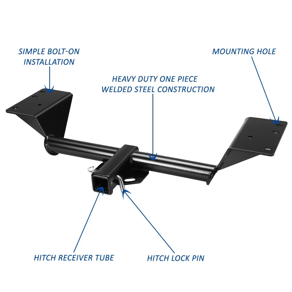 Receptor de enganche de tubo de parachoques trasero para remolque GMC Acadia 2" clase 3 17-23 Foto 2 de 4