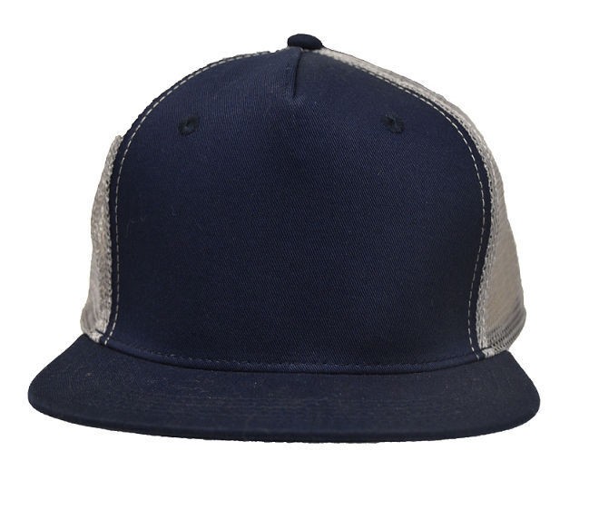 Мужская кепка дальнобойщика Stacks с сетчатой спинкой темно-синего цвета, регулируемая по длине