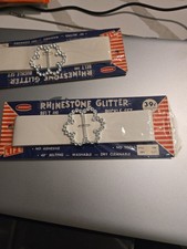 Vintage Rhinestone Glitter Belt And Buckle