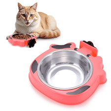 Pink Water Bowl for Dog Crate 7.5x7.4x1.7 Inch Cat Dog Crate Water Bowl No Spill