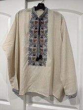 Traditional Ukrainian Embroidered shirt for men Vyshyvanka M