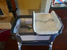 HARPPA 3 in 1 Baby Bassinet Bedside Sleepe, Height Adjustable Easy Folding, Gray