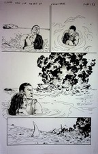 Kewber Baal 2015 James Bond 007: VARGR Hand Inked Original Comic Interior Page