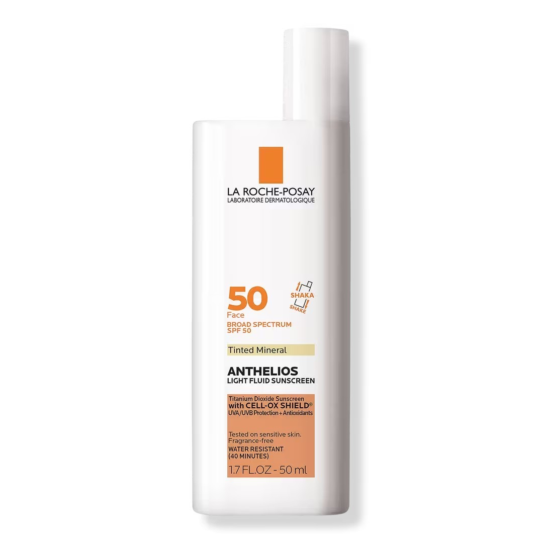 Anthelios Mineral Tinted Ultra Light SPF 50 Face Sunscreen Fluid
