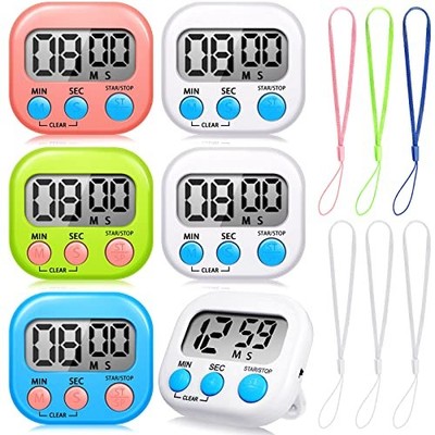  6 Pack Digital Kitchen Timer First Day of School Back to School for Cooking 