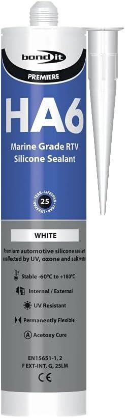 Bond It HA6 White 310ml Aquarium Silicone Sealant Pack of 8 Marine Fish Tank - Image 5