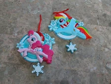 PAIR OF Polar X Officially Licensed MY LITTLE PONY Ornament🌲🌲 3.5”EXCELLENT !