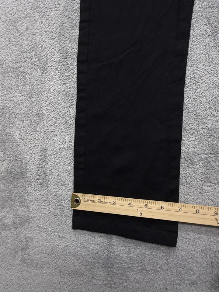 Pantalones Old Navy Niños Medianos 8 Negros Rectos Incorporados Flexibles Cintura Elástica Pull-On Foto 3 de 4