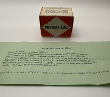 Vintage Kodak Kodalith Ortho Film Type 3 Porters Load Expired Film Sealed Box