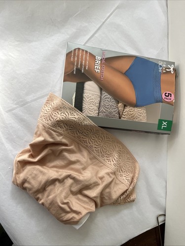 5 schwarze Slips mit Schleife Neu. XL