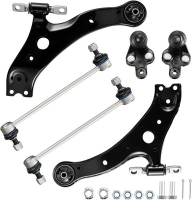 6pc Front Lower Control Arm w/Ball Joint for Toyota Camry 02-06 Highlander 01-07