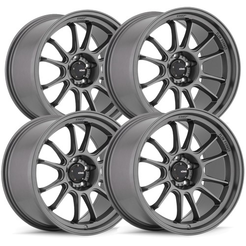 (Set of 4) Konig Hypergram 16x8 4x100 +38mm Gunmetal Wheels Rims 16" Inch - Picture 1 of 7