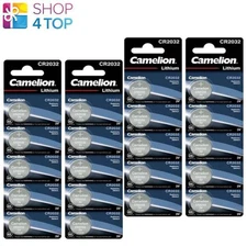 20 Camelion Cr2032 Batteries Lithium 3V Button Cell Cr2032-Bp5 5Pcs Exp 2033 New