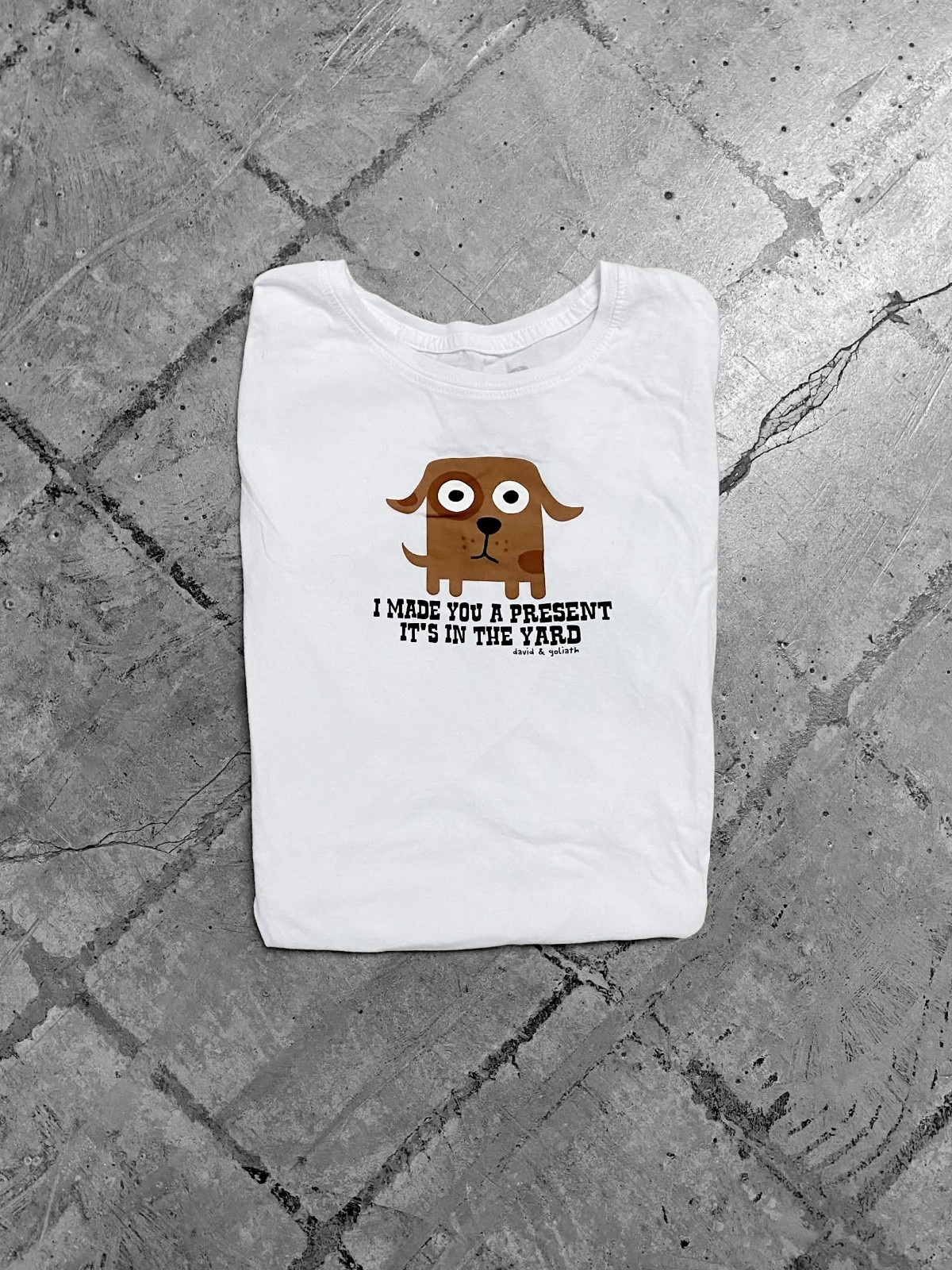 Y2K 2000s David and Goliath Scene Emo Dog Tee Sz L/XL