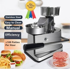 Hamburger Patty Manual Machine Aluminum Stainless Steel Burger Press Meat Maker